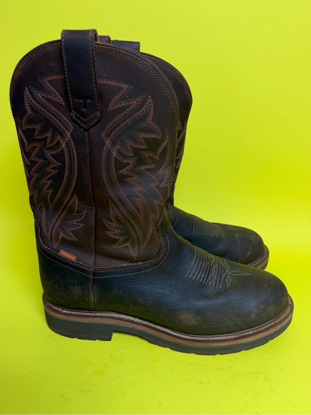 Men's Longhaul Tobacco Waterproof Composite Toe Work Boots 10.5D